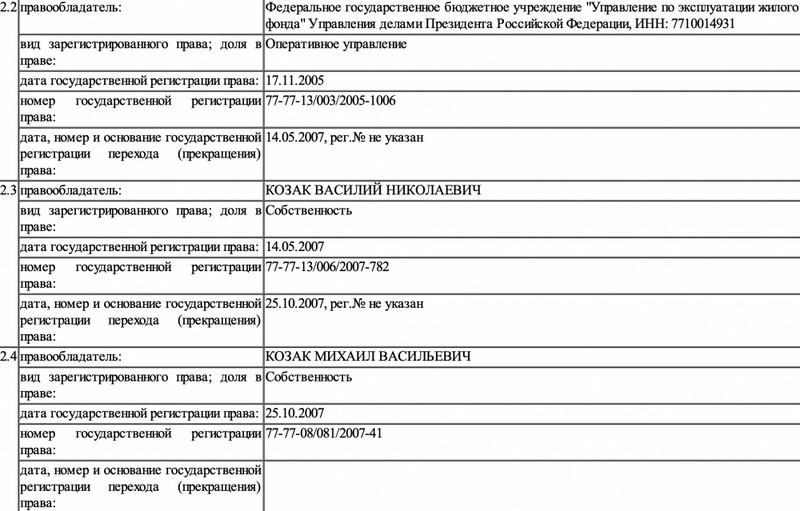 Выписка из Росреестра